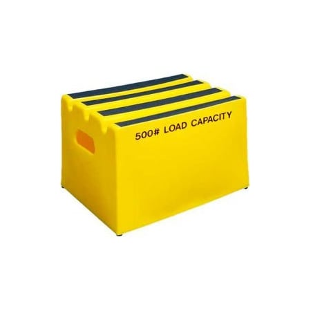 Us Roto Molding 1 Step Plastic Step Stand - Yellow 19-1/2"W x 14"D x 12"H - ST-1 YEL ST-1 YEL